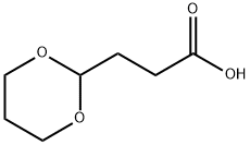 3-[(1,3-DIOXINAN-2-YL)]PROPIONIC ACID 结构式