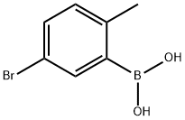 5-BROMO-2-METHYLPHENYLBORONIC ACID 结构式