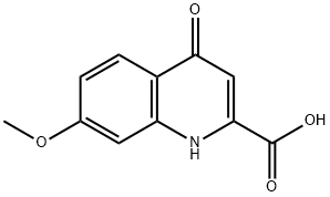 7-甲氧基-4-氧代-1,4-二氢-喹啉-2-羧酸 结构式