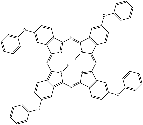 2,9,16,23-四苯氧基-29H,31H-酞菁 结构式