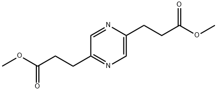 甲基-3- [5-（2-甲氧基羰基乙基）吡嗪-2-基]丙酸酯 结构式