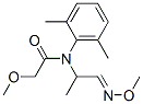 N-(2,6-dimethylphenyl)-2-methoxy-N-[2-(methoxyimino)-1-methylethyl]acetamide 结构式