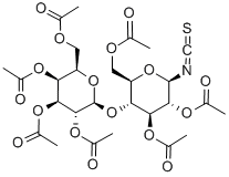 七-O-乙酰基-BETA-D-乳糖基异硫氰酸酯 结构式