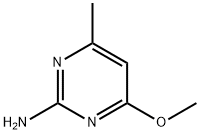 2-氨基-4-甲氧基-6-甲基嘧啶 结构式