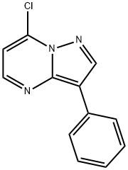 7-CHLORO-3-PHENYL-PYRAZOLO[1,5-A]PYRIMIDINE 结构式