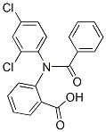 2-[N-Benzoyl(2,4-dichlorophenyl)amino]benzoic acid 结构式