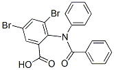 2-(N-Benzoylanilino)-3,5-dibromobenzoic acid 结构式