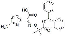 2-amino-alpha-[[2-(diphenylmethoxy)-1,1-dimethyl-2-oxoethoxy]imino]thiazol-4-acetic acid 结构式