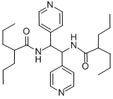 1,2-Bis(dipropylacetamido)-1,2-di-4-pyridylethane 结构式