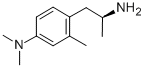 4-(2-氨基丙基)-N,N,3-三甲基苯胺 结构式