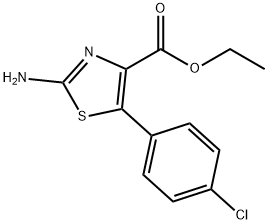 2-氨基-5-(4-氯苯基)噻唑-4-甲酸乙酯 结构式