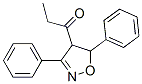 1-(4,5-Dihydro-3,5-diphenylisoxazol-4-yl)-1-propanone 结构式