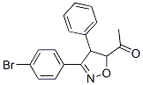 1-[3-(4-Bromophenyl)-4,5-dihydro-4-phenylisoxazol-5-yl]ethanone 结构式