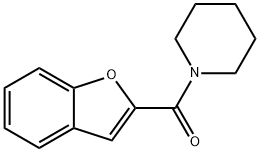 1-(1-BENZOFURAN-2-YLCARBONYL)PIPERIDINE 结构式