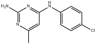 N4-(4-氯苯基)-6-甲基嘧啶-2,4-二胺 结构式