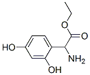 Benzeneacetic acid, alpha-amino-2,4-dihydroxy-, ethyl ester (9CI) 结构式