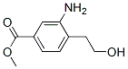 Benzoic acid, 3-amino-4-(2-hydroxyethyl)-, methyl ester (9CI) 结构式