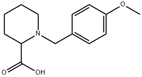 1-(4-甲氧基苄基)哌啶-2-羧酸 结构式