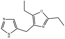 Oxazole, 2,5-diethyl-4-(1H-imidazol-4-ylmethyl)- (9CI) 结构式