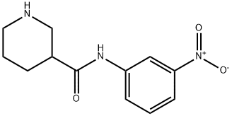 N-(3-硝基苯基)哌啶-3-甲酰胺 结构式