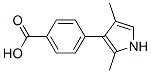 Benzoic acid, 4-(2,4-dimethyl-1H-pyrrol-3-yl)- (9CI) 结构式