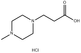 4-甲基-1-哌嗪丙酸盐酸盐 结构式