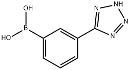 3-(1H-四唑-5-基)苯硼酸 结构式