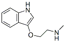 Ethanamine, 2-(1H-indol-3-yloxy)-N-methyl- (9CI) 结构式