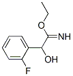 Benzeneethanimidic  acid,  2-fluoro--alpha--hydroxy-,  ethyl  ester  (9CI) 结构式