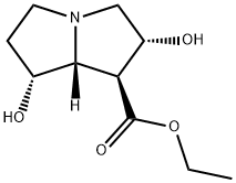 1H-Pyrrolizine-1-carboxylic acid, hexahydro-2,7-dihydroxy-, ethyl ester, [1S-(1alpha,2ba,7ba,7aalpha)]- (9CI) 结构式