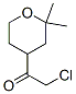 Ethanone, 2-chloro-1-(tetrahydro-2,2-dimethyl-2H-pyran-4-yl)- (9CI) 结构式