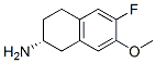 2-Naphthalenamine,6-fluoro-1,2,3,4-tetrahydro-7-methoxy-,(2R)-(9CI) 结构式