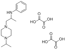 N-(1-Methyl-2-(4-isopropylpiperazino)ethyl)aniline dioxalate 结构式