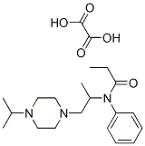 oxalic acid, N-phenyl-N-[1-(4-propan-2-ylpiperazin-1-yl)propan-2-yl]pr opanamide 结构式