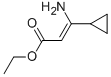 3-AMINO-3-CYCLOPROPYL-2-PROPENOIC ACID ETHYL ESTER 结构式