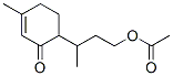 6-[3-(Acetyloxy)-1-methylpropyl]-3-methyl-2-cyclohexen-1-one 结构式