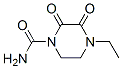 1-Piperazinecarboxamide,4-ethyl-2,3-dioxo-(9CI) 结构式