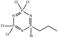 1,3,5,2,4,6-Triazatriphosphorine, 2-bromo-4,4,6,6-tetrachloro-2,2,4,4, 6,6-hexahydro-2-propyl- 结构式