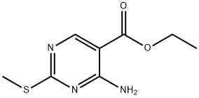 2-甲基巯基-4-氨基嘧啶-5-甲酸乙酯 结构式