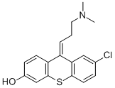 (Z)-2-Chloro-6-hydroxy-9-(3-dimethylaminopropylidene)thioxanthene 结构式