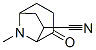 8-Azabicyclo[3.2.1]octane-6-carbonitrile,8-methyl-4-oxo-,exo-(9CI) 结构式