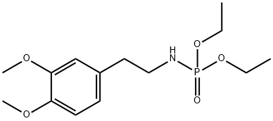 N-[2-(3,4-Dimethoxyphenyl)ethyl]amidophosphoric acid diethyl ester 结构式