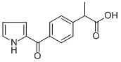 Benzeneacetic acid, alpha-methyl-4-(1H-pyrrol-2-ylcarbonyl)- 结构式