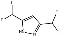 3,5-双(二氟甲基)-1H-吡唑 结构式