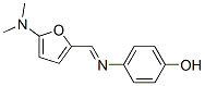 Phenol,  4-[[[5-(dimethylamino)-2-furanyl]methylene]amino]- 结构式