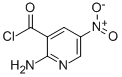 3-Pyridinecarbonyl chloride, 2-amino-5-nitro- (9CI) 结构式