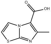 6-甲基咪唑[2,1-B][1,3]噻唑-5-甲酸 结构式