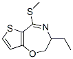 Thieno[2,3-f]-1,4-oxazepine, 3-ethyl-2,3-dihydro-5-(methylthio)- (9CI) 结构式