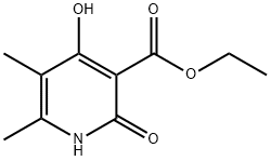 3-PYRIDINECARBOXYLIC ACID,1,2-DIHYDRO-4-HYDROXY-5,6-DIMETHYL-2-OXO-,ETHYL ESTER 结构式