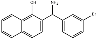 2-[AMINO-(3-BROMO-PHENYL)-METHYL]-NAPHTHALEN-1-OL 结构式